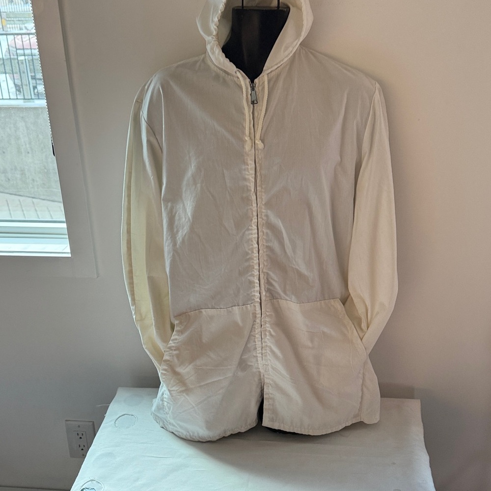 All Cotton Men's White Hoodie